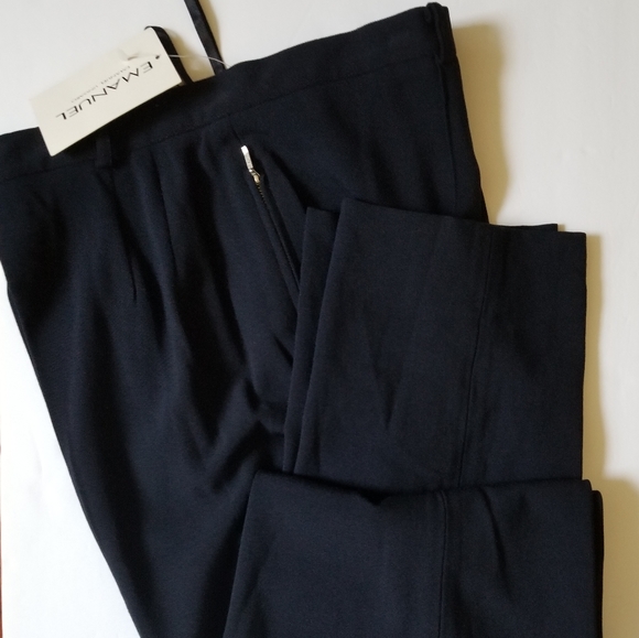 Emanuel Ungaro Classic Pants Blue Size 14 - Picture 8 of 9